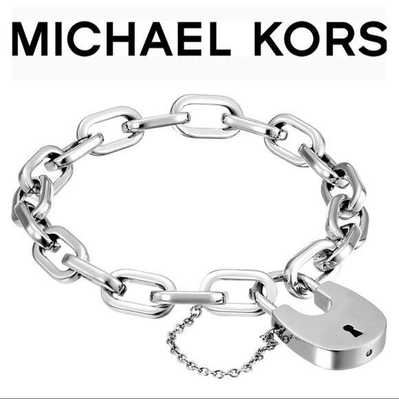 Michael Kors Jewelry - Michael kors silver padlock charm bracelet